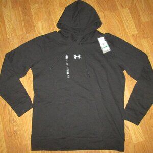 Womens UNDER ARMOUR COLDGEAR loose fit longer length hooded sweatshirt L Lg NWT